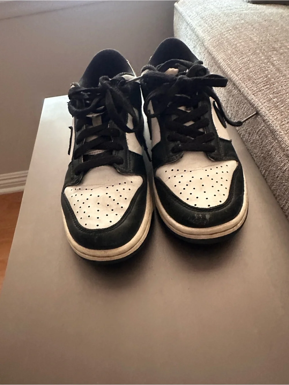 Nike Black and White Low-Top Sneakers